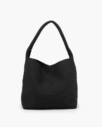 Nohr Annabel Neoprene Bucket Bag - Stor sort hverdagsveske
