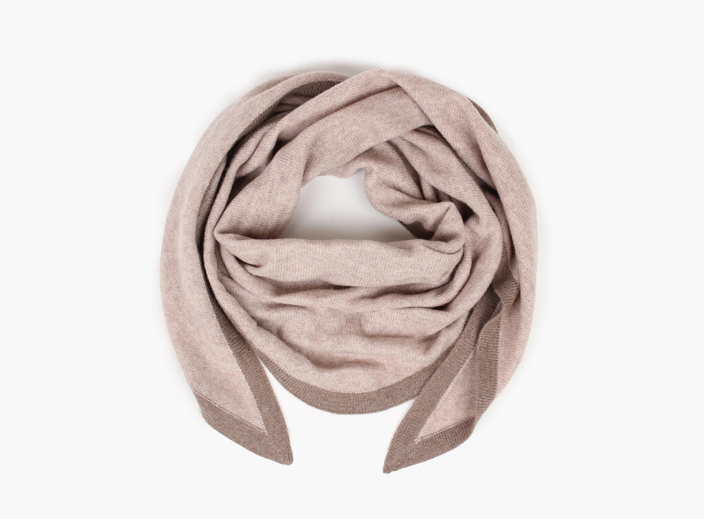 Nohr Lara Duo Triangle Scarf Beige