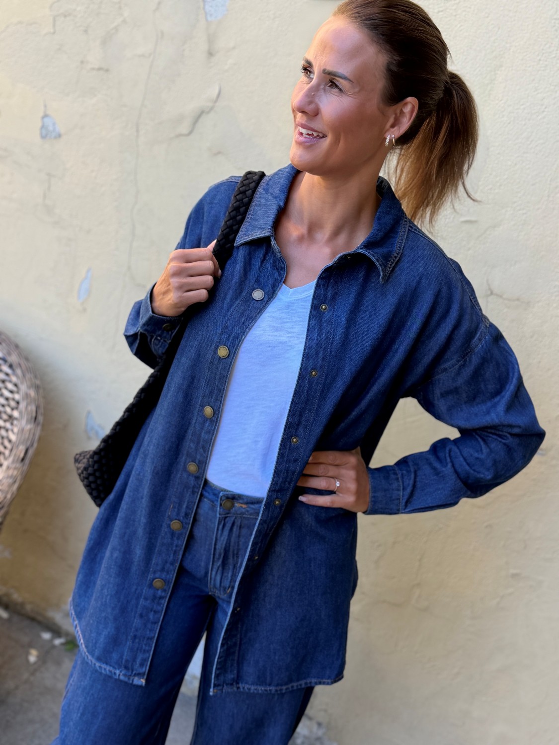 My Essential Wardrobe Hilma Denim Shirt – Denimskjorte finnes tilhørende bukse