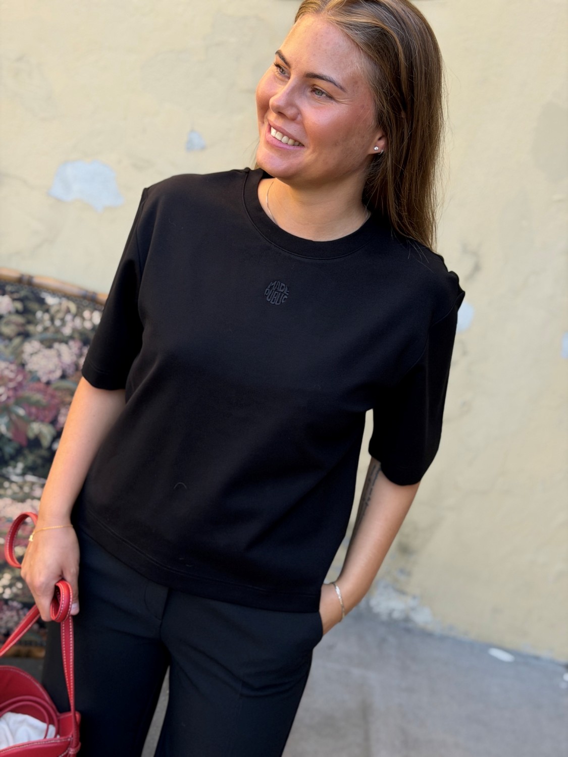 Made Public Phillipine sort T-Shirt – Basic T-skjorte i 100 % bomull