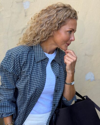 My Essential Wardrobe Ilse Boxy Shirt Douglas Green Check – Rutete bomullsskjorte