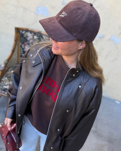 Grace & Mila Auburn Jacket – Jakke i imitert skinn med justerbar midje