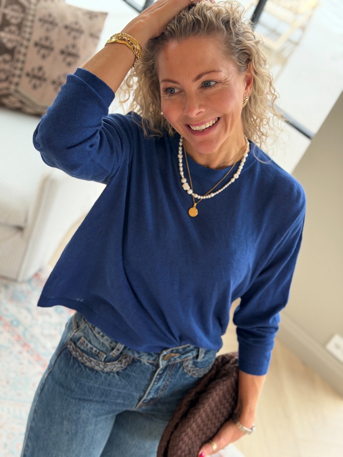 American Vintage Toima Ocean Melange – Myk bomullsgenser