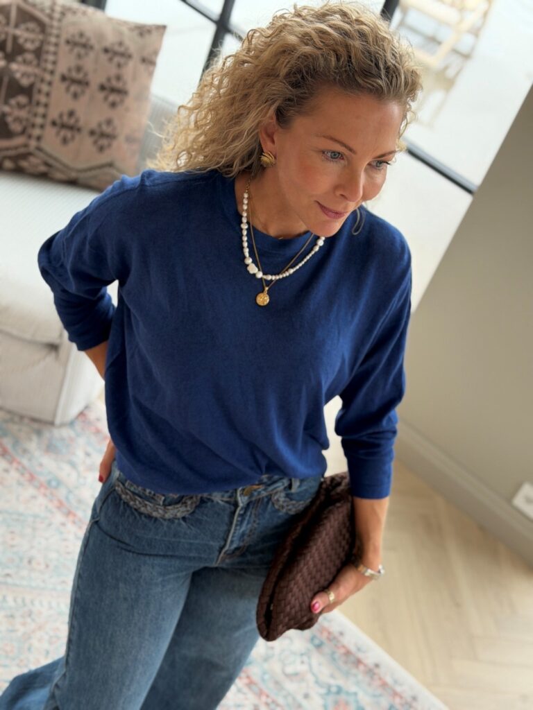 American Vintage Toima Ocean Melange – Myk bomullsgenser