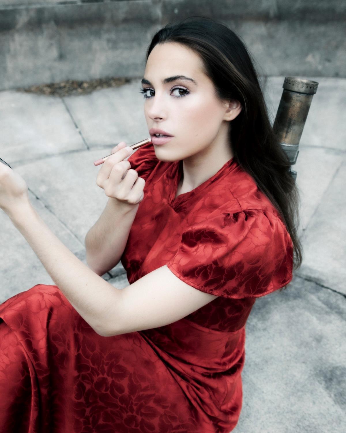 Pia Tjelta Addison Jacquard Dress Red