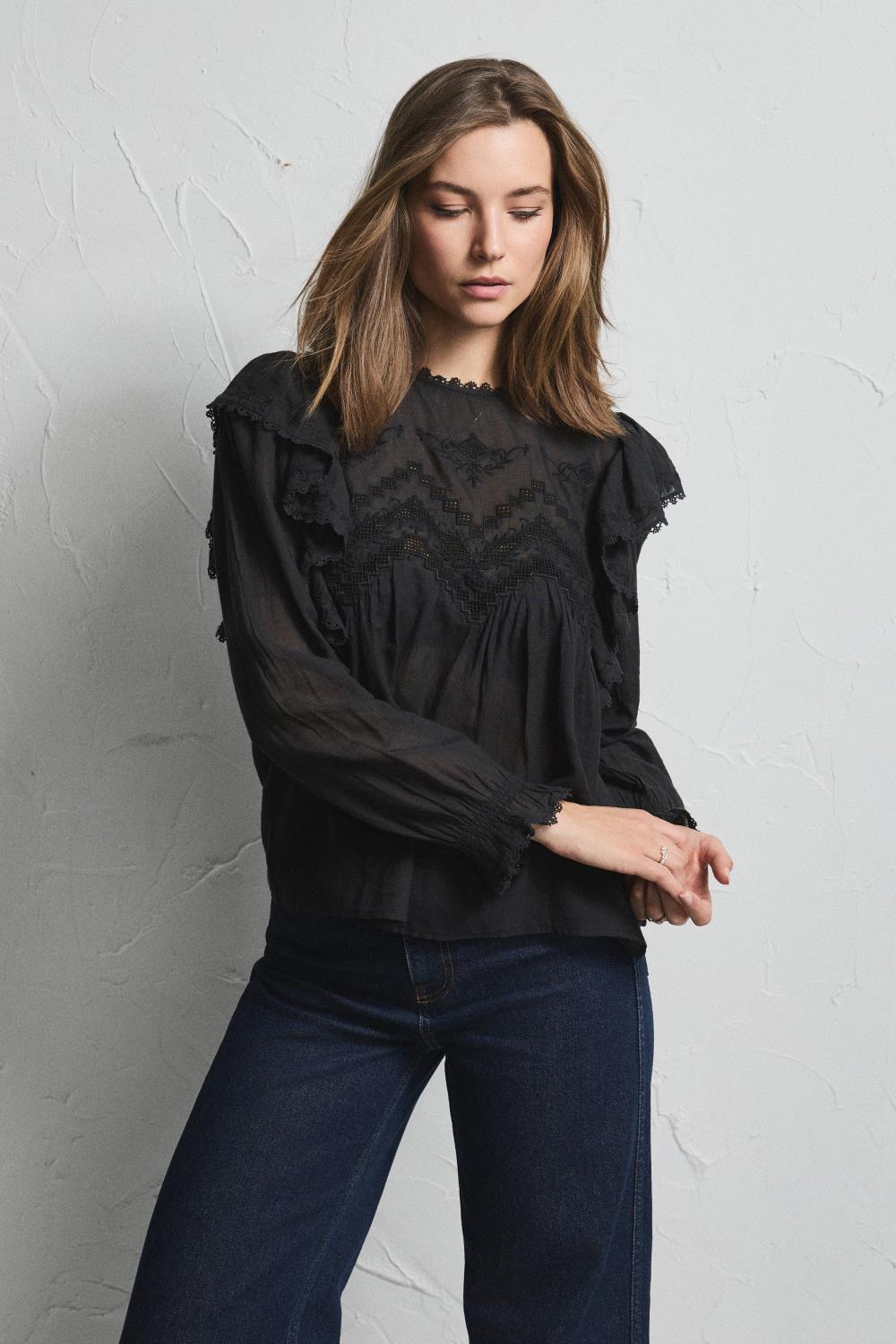 Pia Tjelta Victoria Blouse Black