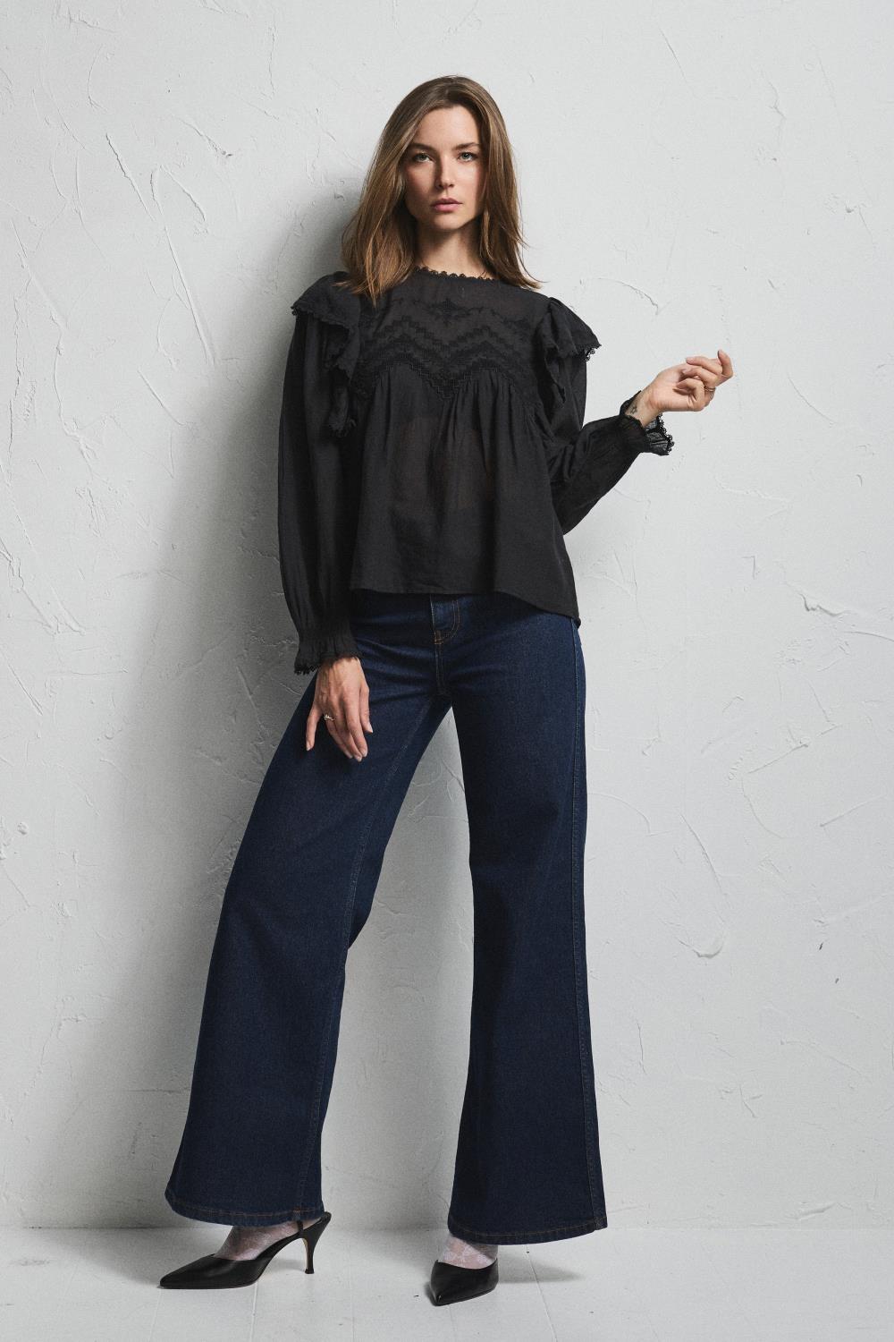 Pia Tjelta Victoria Blouse Black