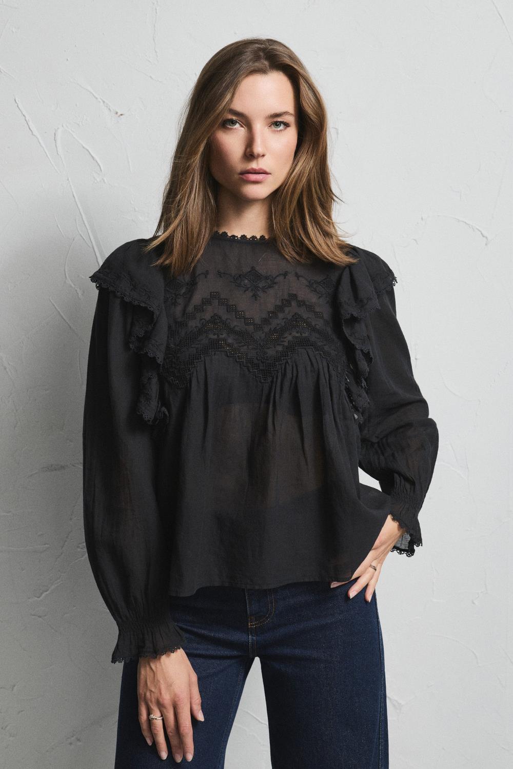 Pia Tjelta Victoria Blouse Black