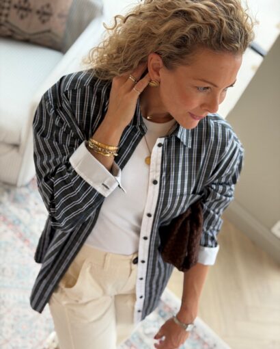 Selected Femme Weden Oversized Shirt – Rutete oversized skjorte