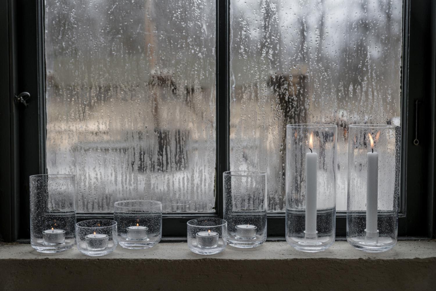 ERNST Lyslykt i Glass – Høy lyslykt 25 cm