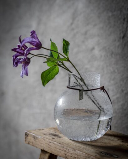 ERNST Bubblig Vase – Liten dekorativ glassvase 10 cm