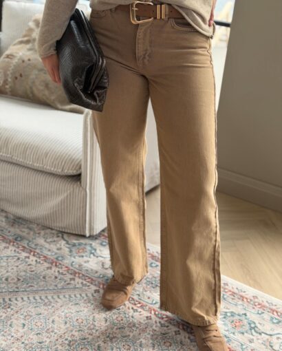 My Essential Wardrobe The Louis 139 High Wide 32" Sepia Tint Denim