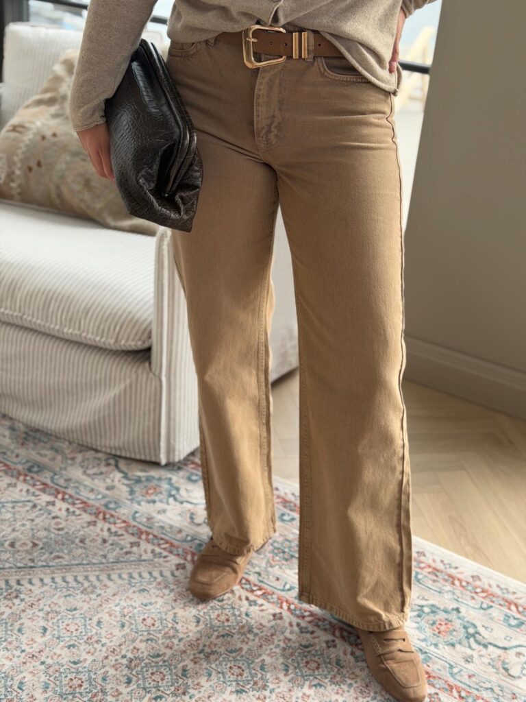 My Essential Wardrobe The Louis 139 High Wide 32″ Sepia Tint Denim
