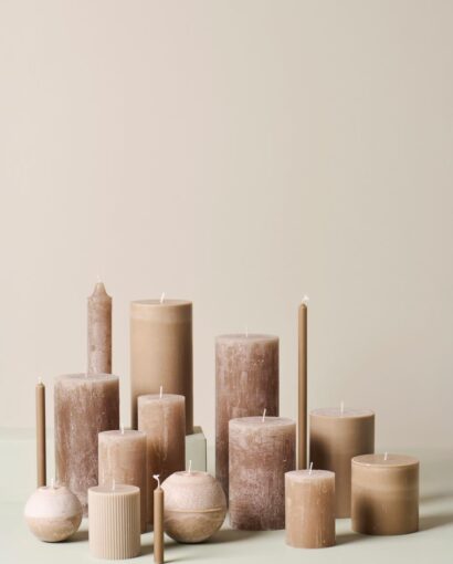 Ib Laursen Rustikklys Beige Ø:9,6 H:25