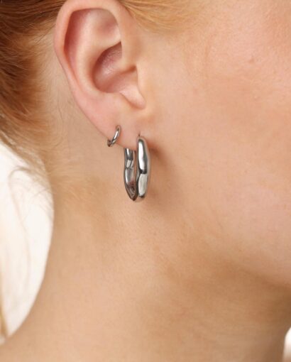Timi of Sweden Blanka Hoop Silver