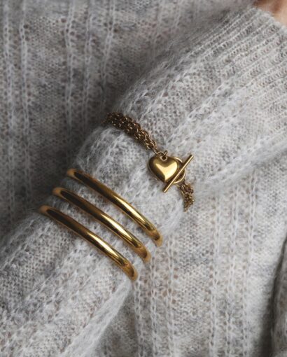 Timi Of Sweden Emilia Heart Chain Bracelet