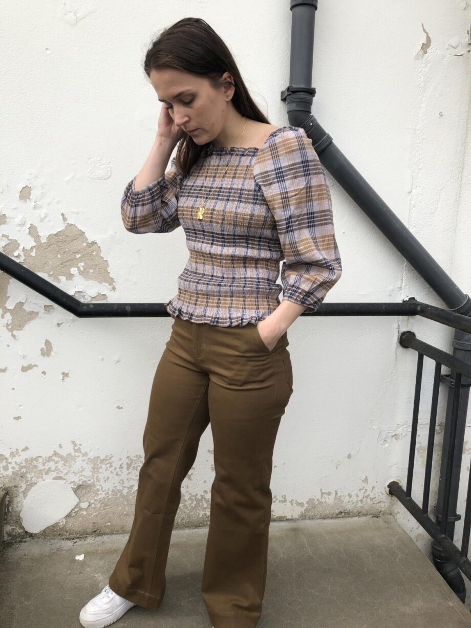 Alice Check Smock Blouse