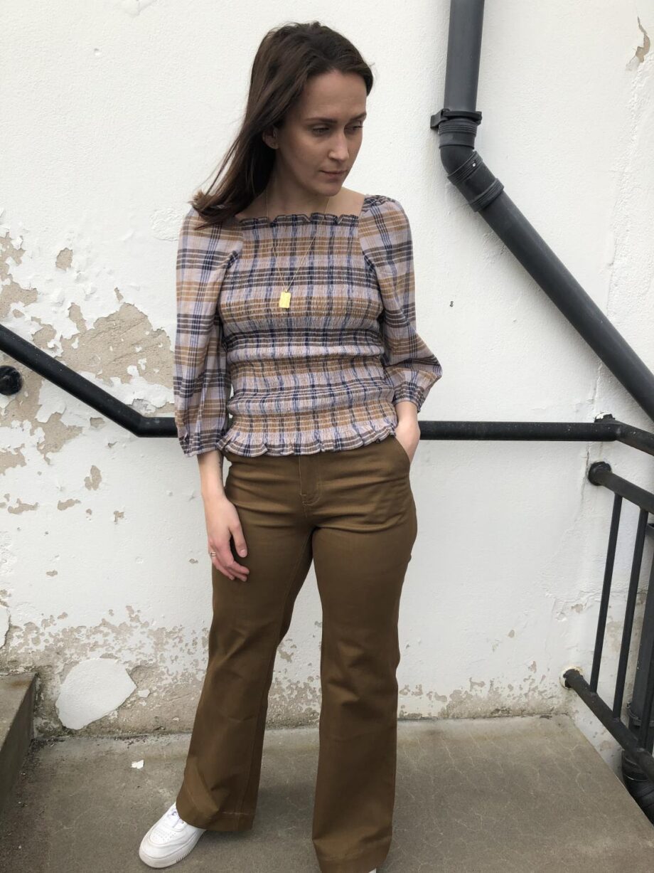 Alice Check Smock Blouse