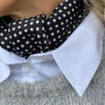 Dot Sateen Scarf