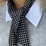Dot Sateen Scarf