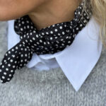 Dot Sateen Scarf
