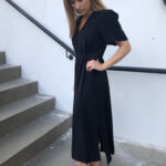 Wynona-Damina 2/4 Ankle Slit Dress