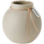 Ernst Vase, Rund, Stengods d10h10cm