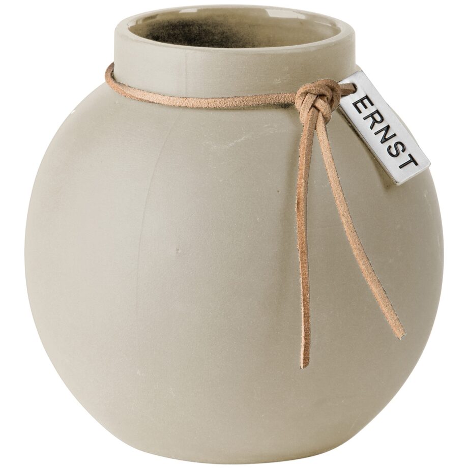 Ernst Vase, Rund, Stengods d10h10cm