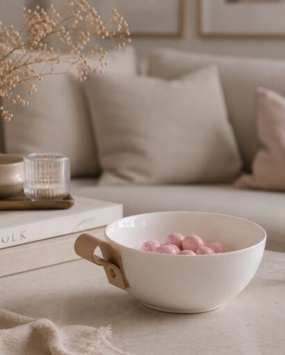 MadeByStella Keramikkskål med lærhank – Vår egen design fra Stella Shop