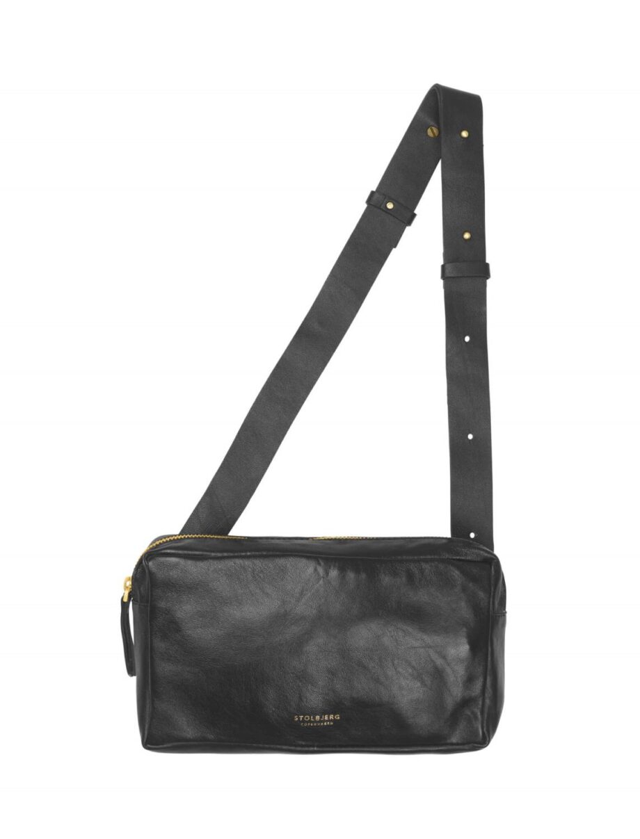 Bum Bag i sort skinn