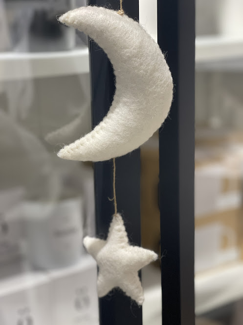East of India Hanging Moon & Star