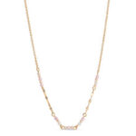 Enamel Copenhagen Necklace Claire Moonstone Rose/Pink