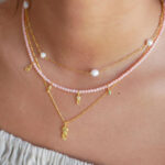 Enamel Copenhagen Necklace Jellyfish Light Blue
