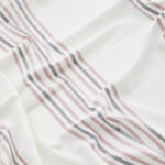 Printed Cotton Towl Pink OffWhite Grey