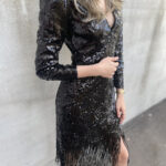 YAS Flapper 7/8 Sequin Dress Show