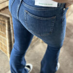 Tomorrow Denim Albert High Waisted Flare Denim Blue Farsund
