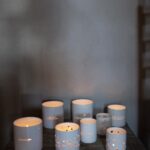 Søgne Home Hvit T-lysholder Dots