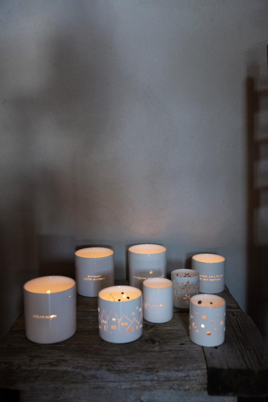 Søgne Home Hvit T-lysholder Dots