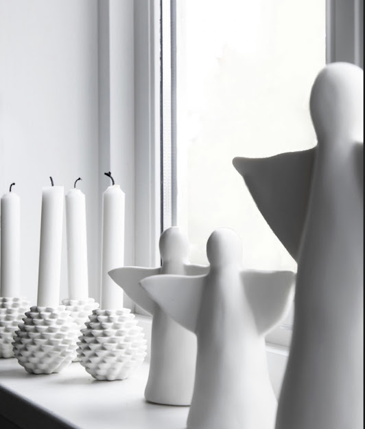 Søgne Home Hvit Kongle Lysestake