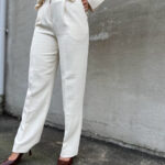 Rue De Tokyo Classic Pant with pleats Ivory