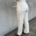 Rue De Tokyo Classic Pant with pleats Ivory