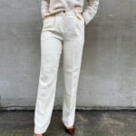 Rue De Tokyo Classic Pant with pleats Ivory