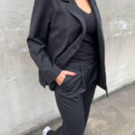 Rue De Tokyo Classic Pants with Pleats Black