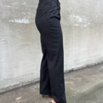 Rue De Tokyo Classic Pants with Pleats Black
