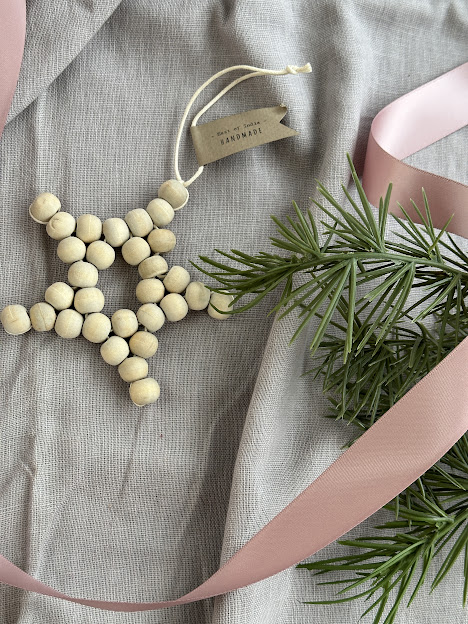 East of India Star Beaded Natural
