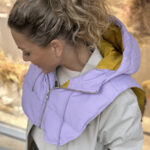 LÄST Hooded Puffer NeckWarmer Pale Purple