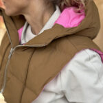 LÄST Hooded Puffer4 Neckwarmer Toffee Brown